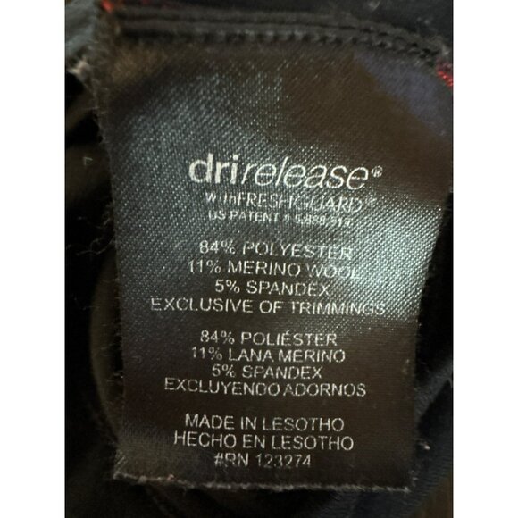 Paradox Men's Black/Red Merino Blend Long Sleeve 1/4 Zip Base Layer Pullover Siz - Picture 4 of 8